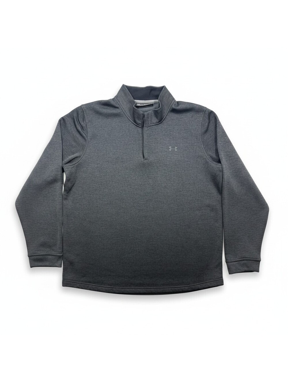 Under Armour ColdGear Mens 2XL Gray 1/4 Zip Pullover Loose Long Sleeve